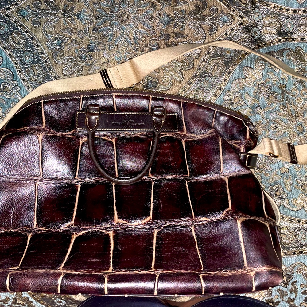 Dooney and Bourke Brown Croc Purse